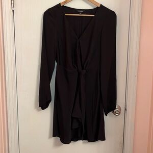 Express Little Black Dress with tie front